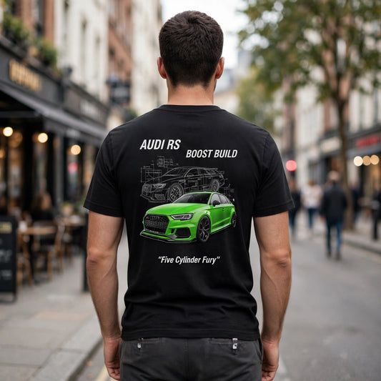 Audi RS Boost Build Car Enthusiast Graphic T-Shirt – XGuidance