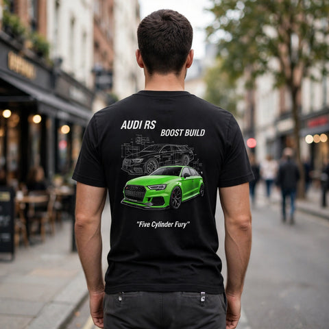 Audi RS Boost Build Car Enthusiast Graphic T-Shirt – XGuidance