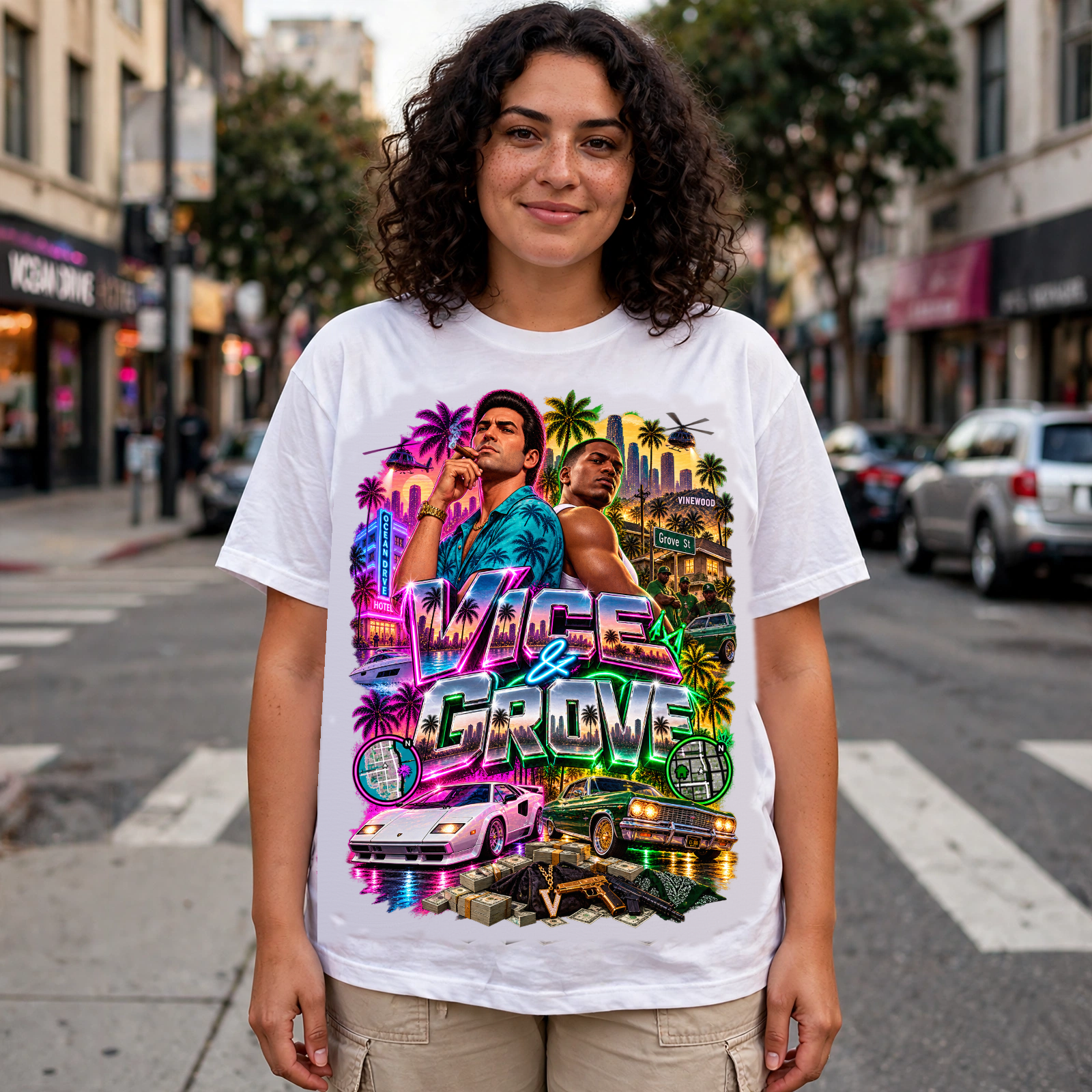 GTA VI Vice City Edition 24 Graphic T-Shirt – XGuidance