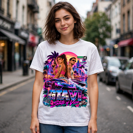 GTA VI Vice City Edition 10 Graphic T-Shirt – XGuidance