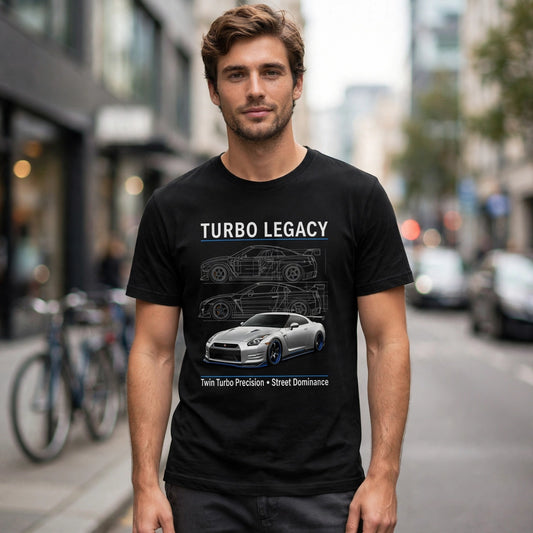 Turbo Legacy Car Enthusiast Graphic T-Shirt – XGuidance