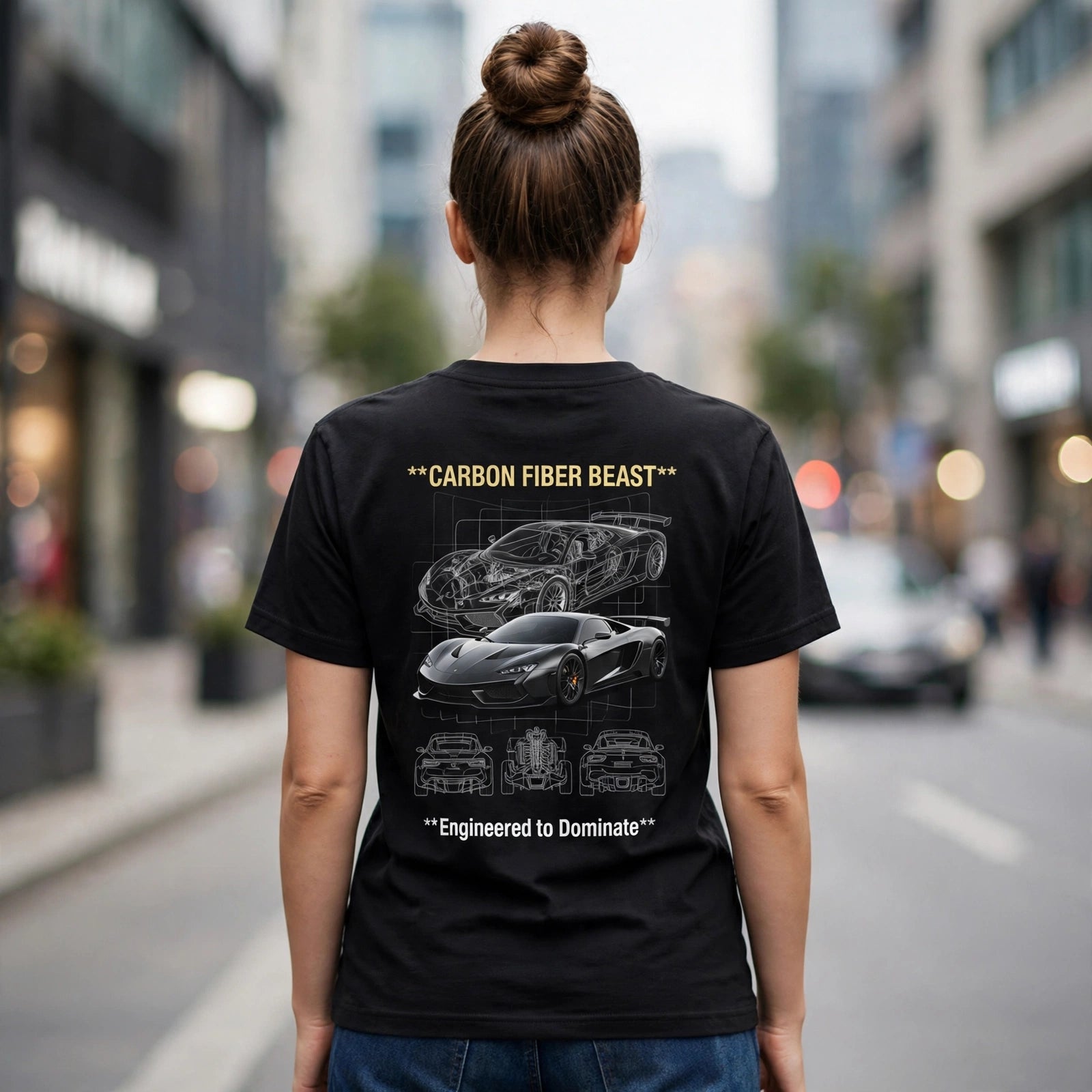 Carbon Fiber Beast Car Enthusiast Graphic T-Shirt – XGuidance