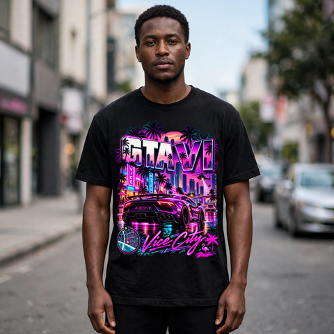 GTA VI Vice City Edition 07 Graphic T-Shirt – XGuidance