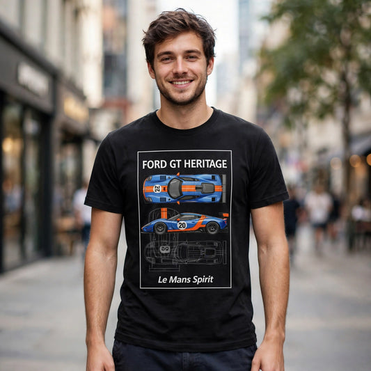 Ford GT Heritage Car Enthusiast Graphic T-Shirt – XGuidance