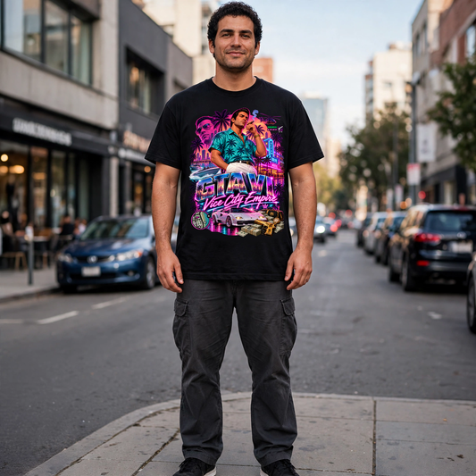 GTA VI Vice City Edition 21 Graphic T-Shirt – XGuidance