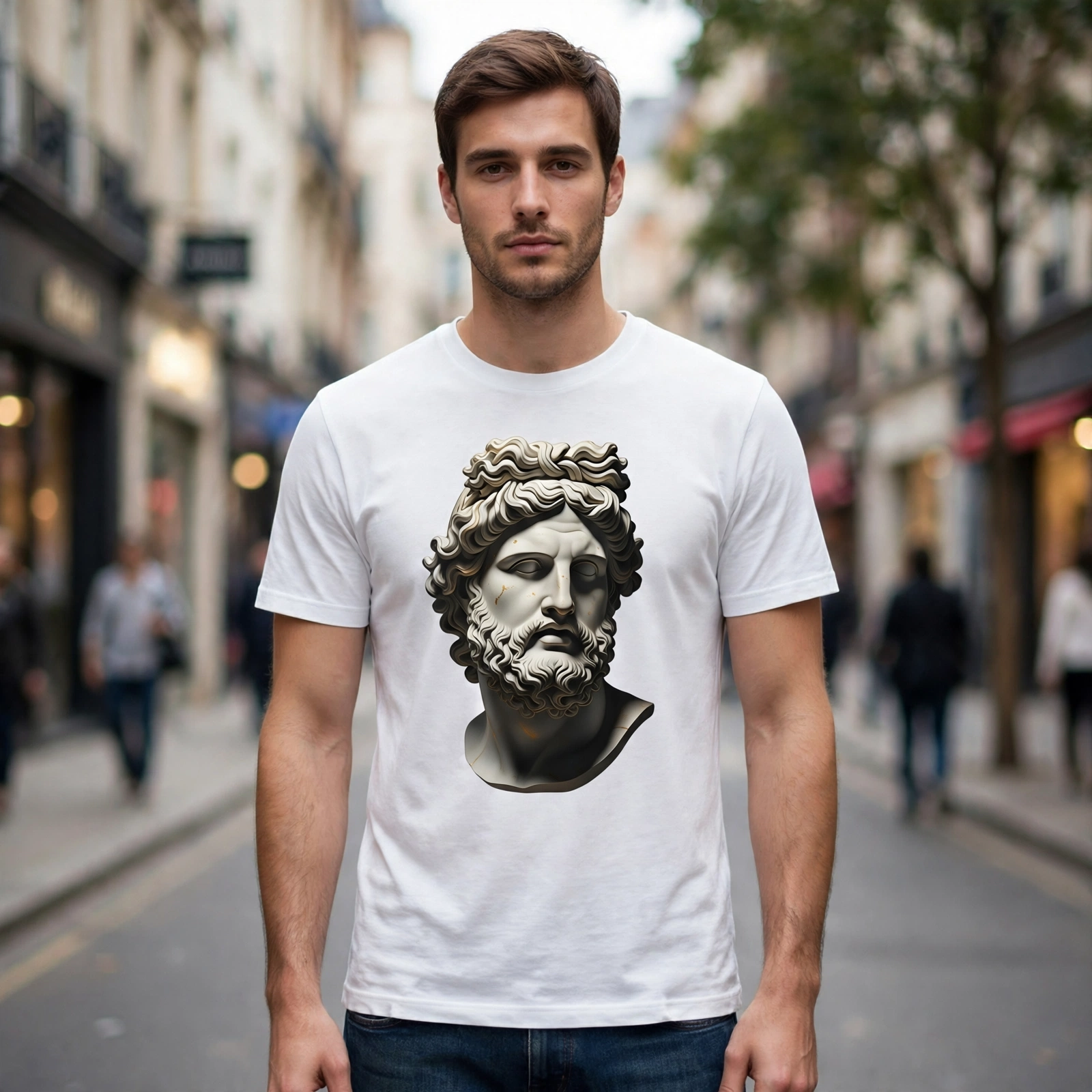 Bearded Sage Bust Greek Mythology Graphic T-Shirt – XGuidance