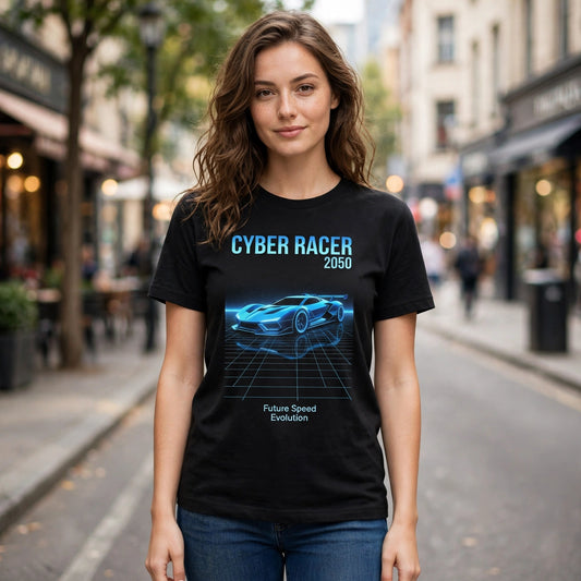 Cyber Racer 2050 Car Enthusiast Graphic T-Shirt – XGuidance