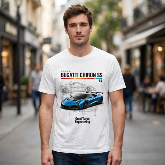 Bugatti Chiron SS Car Enthusiast Graphic T-Shirt – XGuidance