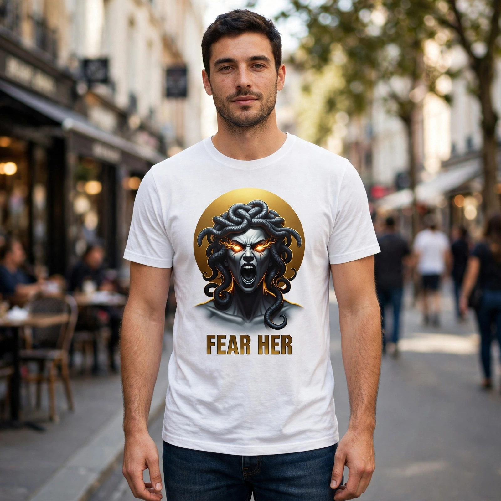 Fear Her Greek Mythology Graphic T-Shirt – XGuidance