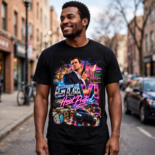 GTA VI Vice City Edition 25 Graphic T-Shirt – XGuidance