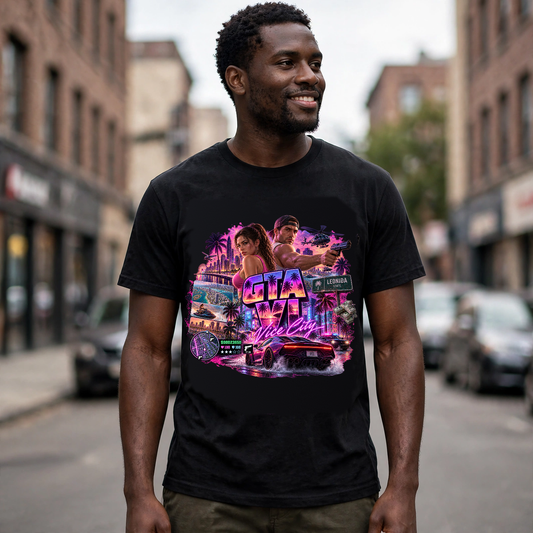 GTA VI Vice City Edition 31 Graphic T-Shirt – XGuidance