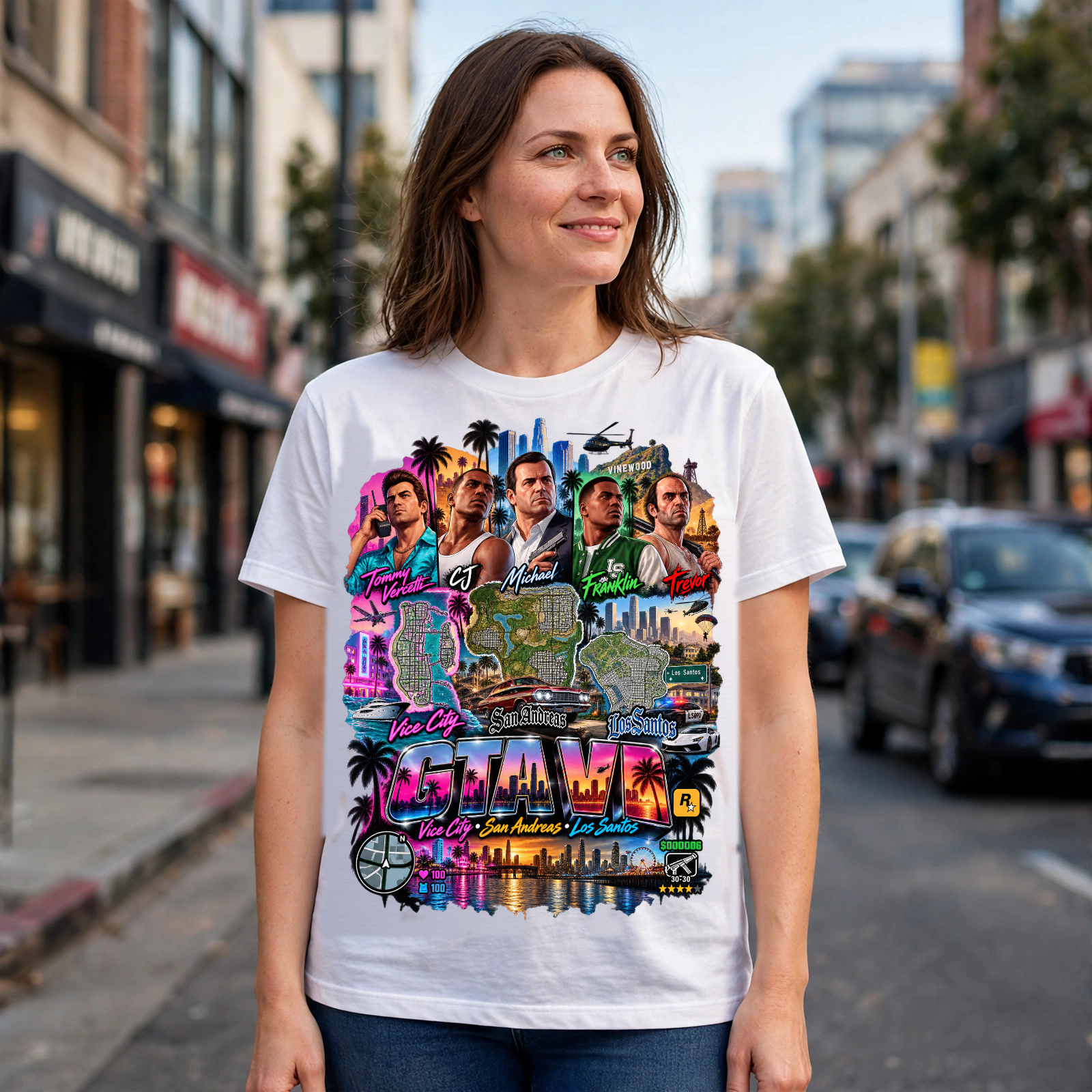 GTA VI Vice City Edition 20 Graphic T-Shirt – XGuidance