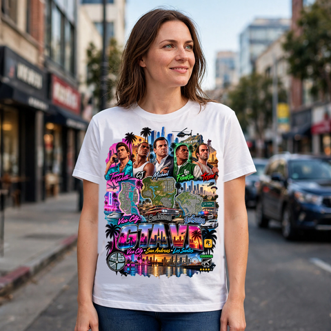 GTA VI Vice City Edition 20 Graphic T-Shirt – XGuidance