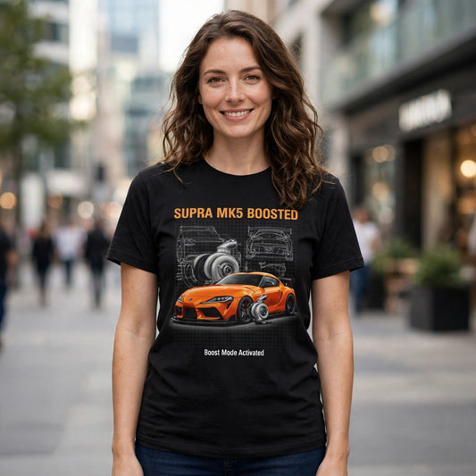 Supra Mk5 Boosted Car Enthusiast Graphic T-Shirt – XGuidance