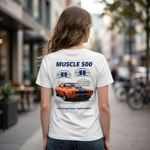 Muscle 500 Car Enthusiast Graphic T-Shirt – XGuidance