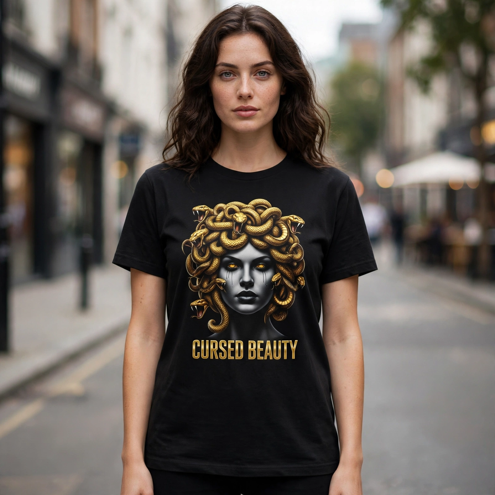 Cursed Beauty Greek Mythology Graphic T-Shirt – XGuidance