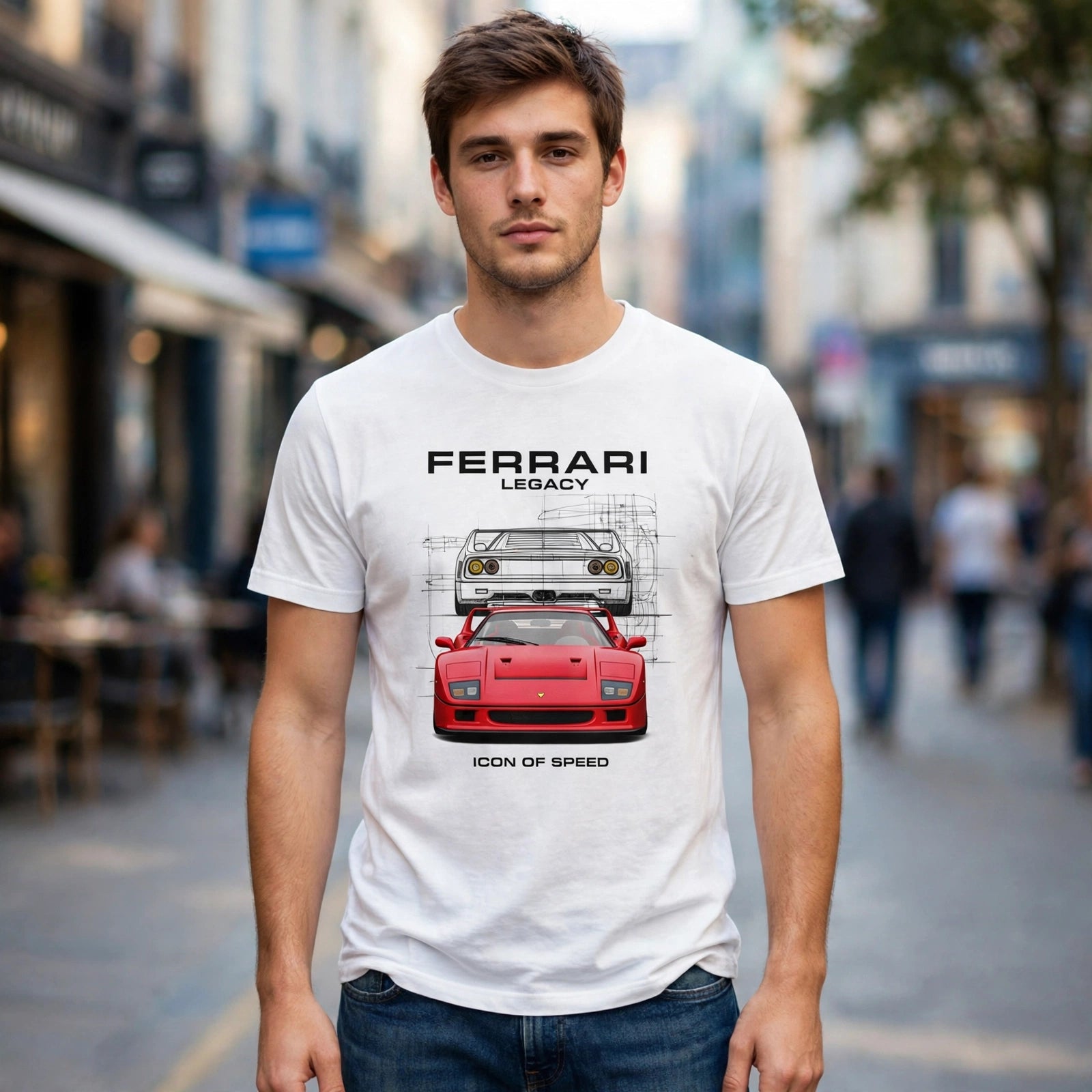 Ferrari Legacy Car Enthusiast Graphic T-Shirt – XGuidance