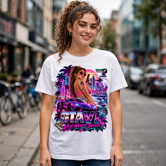 GTA VI Vice City Edition 02 Graphic T-Shirt – XGuidance