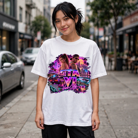 GTA VI Vice City Edition 38 Graphic T-Shirt – XGuidance