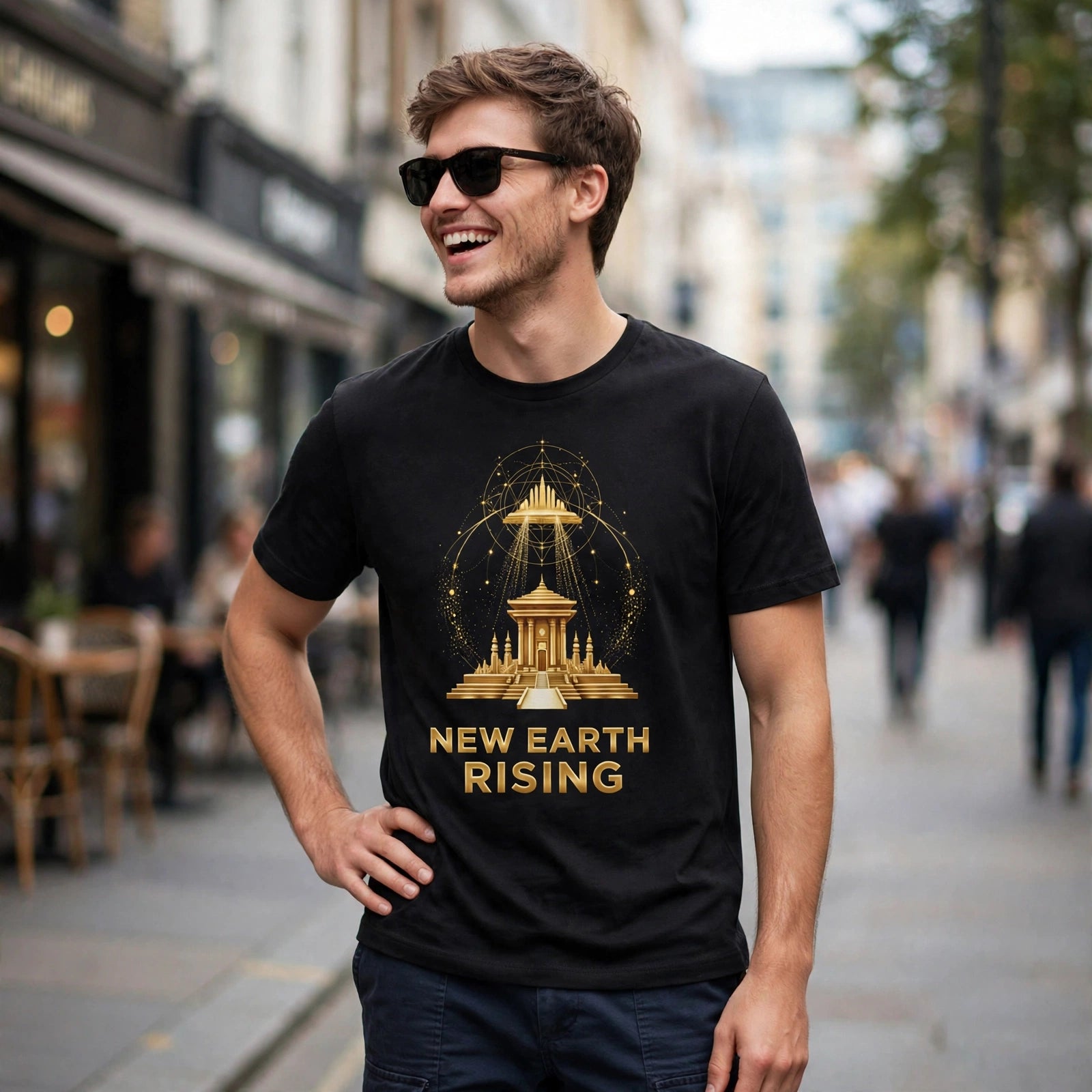 New Earth Rising Spiritual Awakening Graphic T-Shirt – XGuidance – photo 2