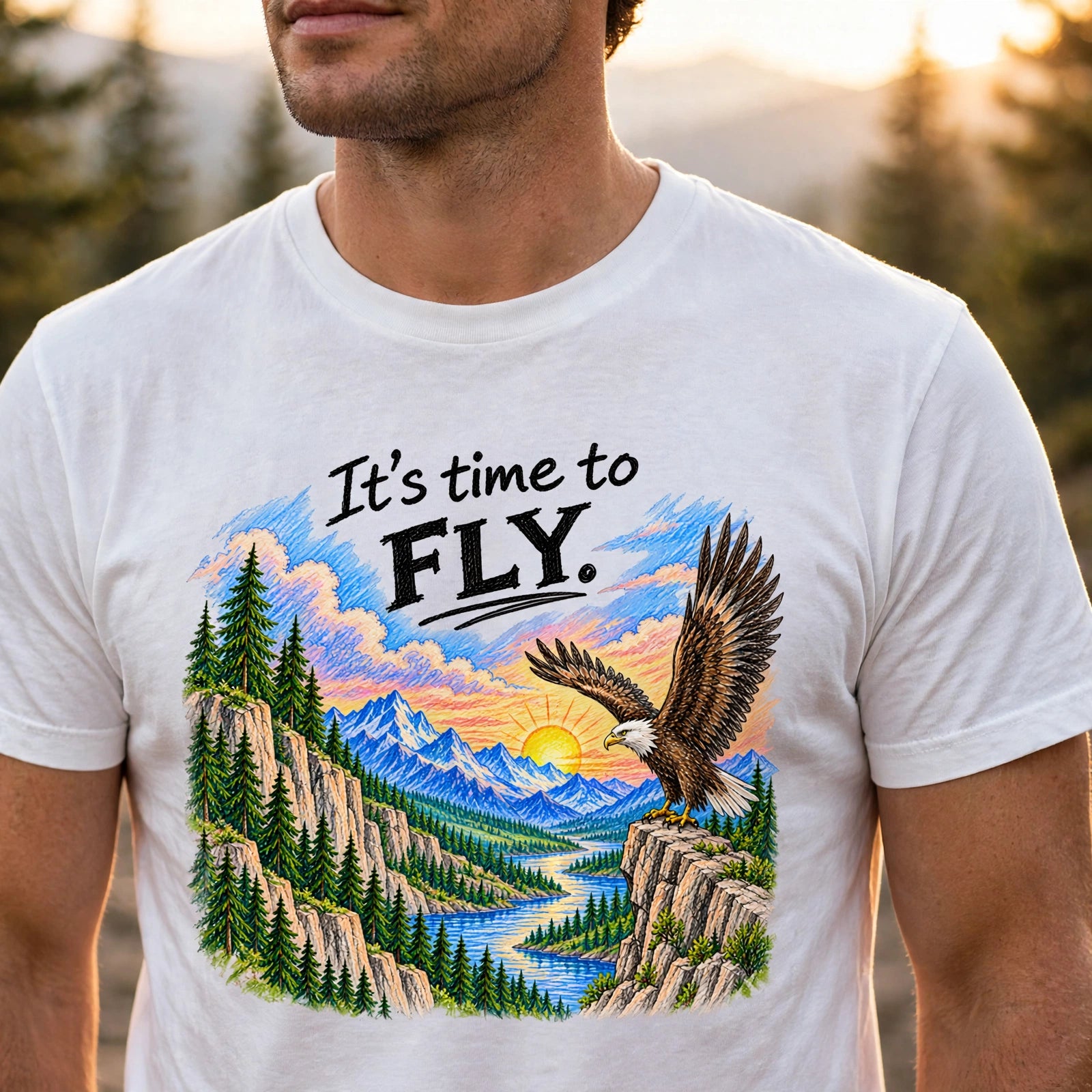 It's Time to Fly Motivational Quote T-Shirt – XGuidance – photo 3