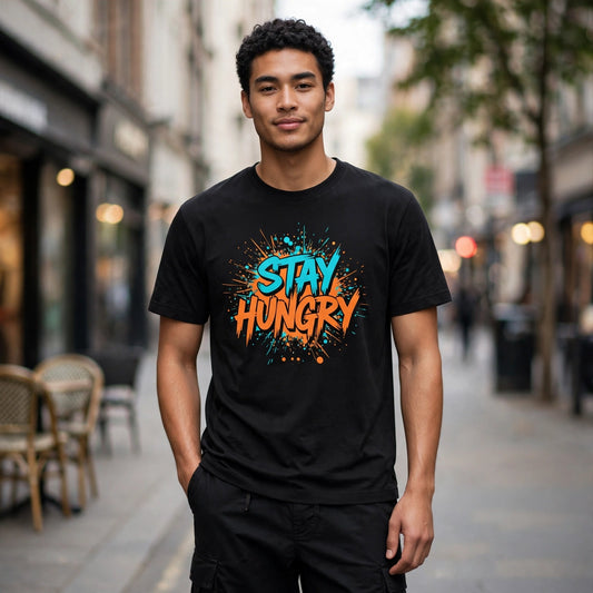 Stay Hungry Hustle & Royalty Graphic T-Shirt – XGuidance
