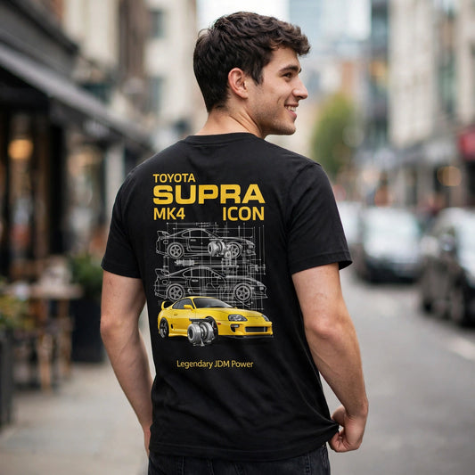 Toyota Supra Mk4 Icon Car Enthusiast Graphic T-Shirt – XGuidance – photo 2