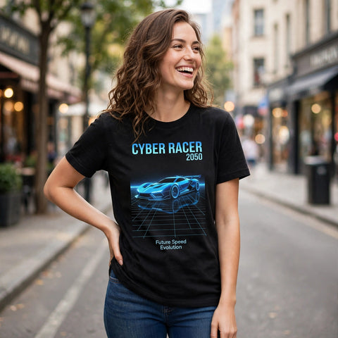 Cyber Racer 2050 Car Enthusiast Graphic T-Shirt – XGuidance – photo 2