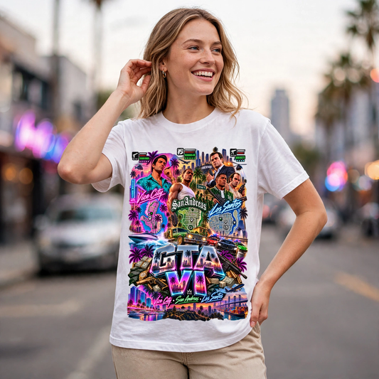 GTA VI Vice City Edition 30 Graphic T-Shirt – XGuidance – photo 2