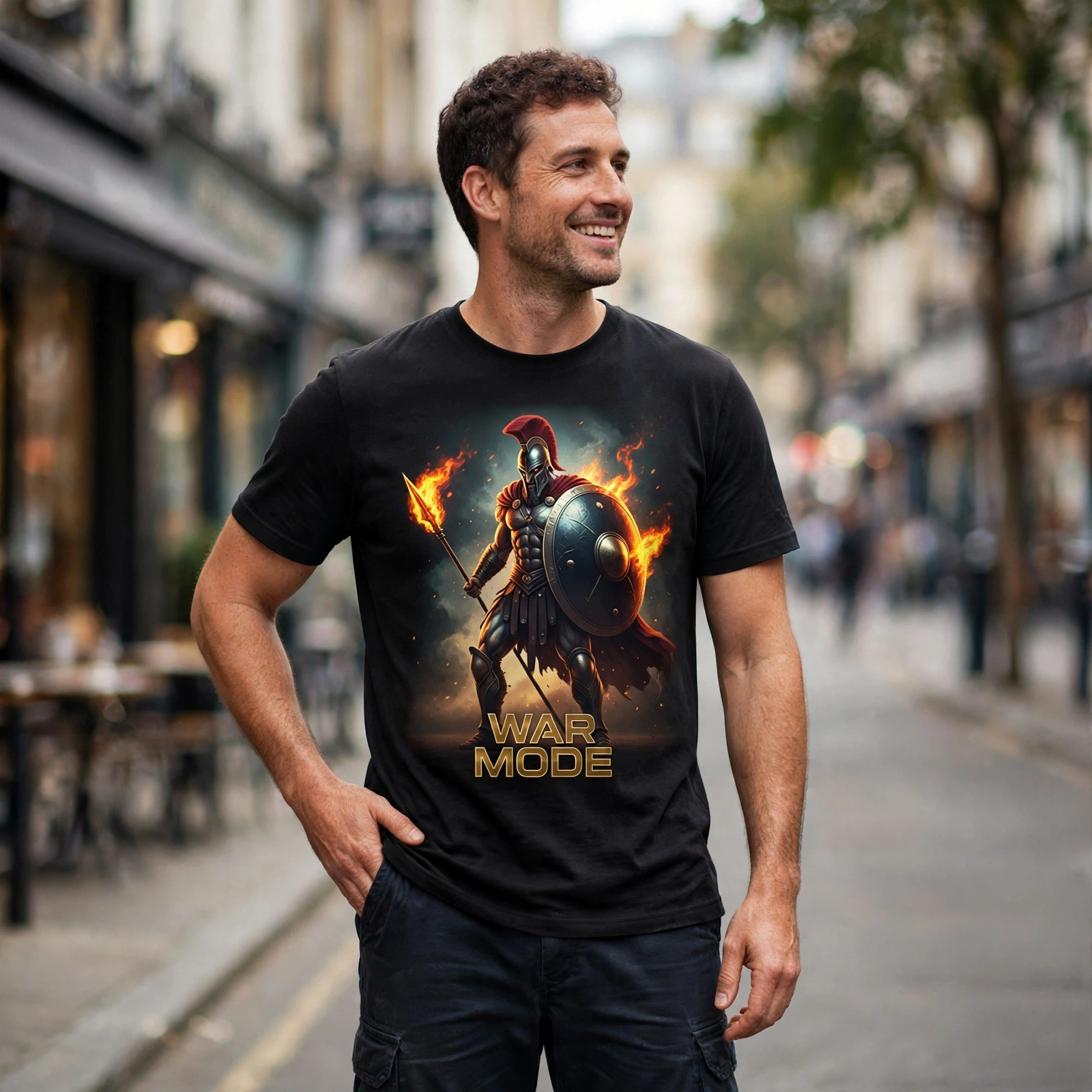 War Mode Greek Mythology Graphic T-Shirt – XGuidance – photo 2