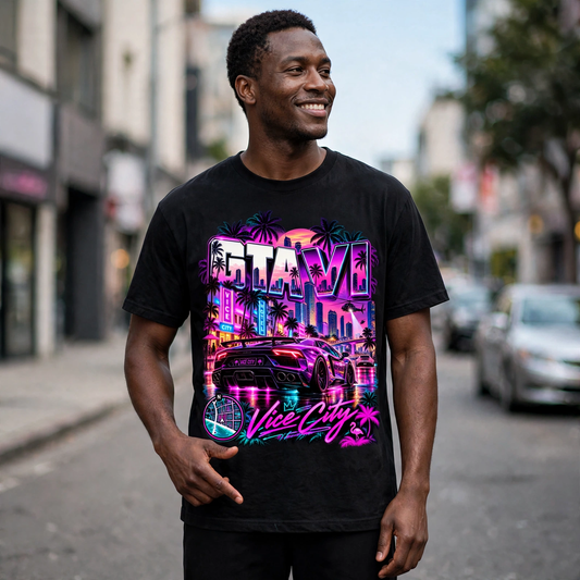 GTA VI Vice City Edition 07 Graphic T-Shirt – XGuidance – photo 2