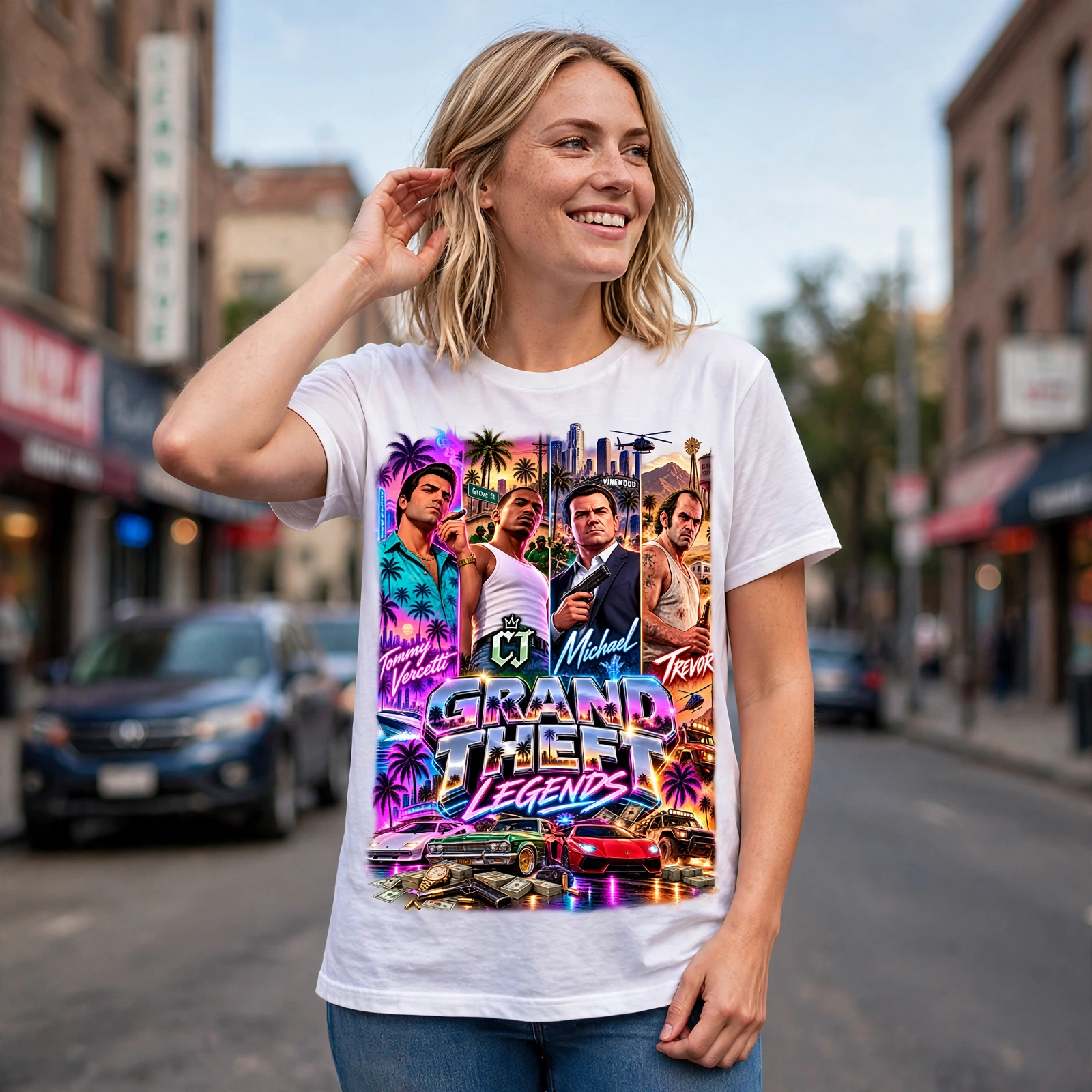 GTA VI Vice City Edition 28 Graphic T-Shirt – XGuidance – photo 2