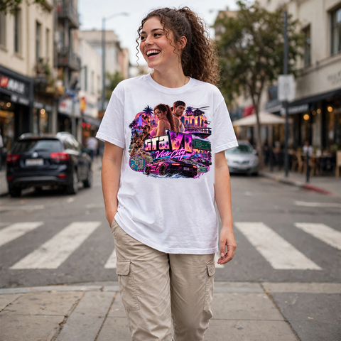 GTA VI Vice City Edition 32 Graphic T-Shirt – XGuidance – photo 2