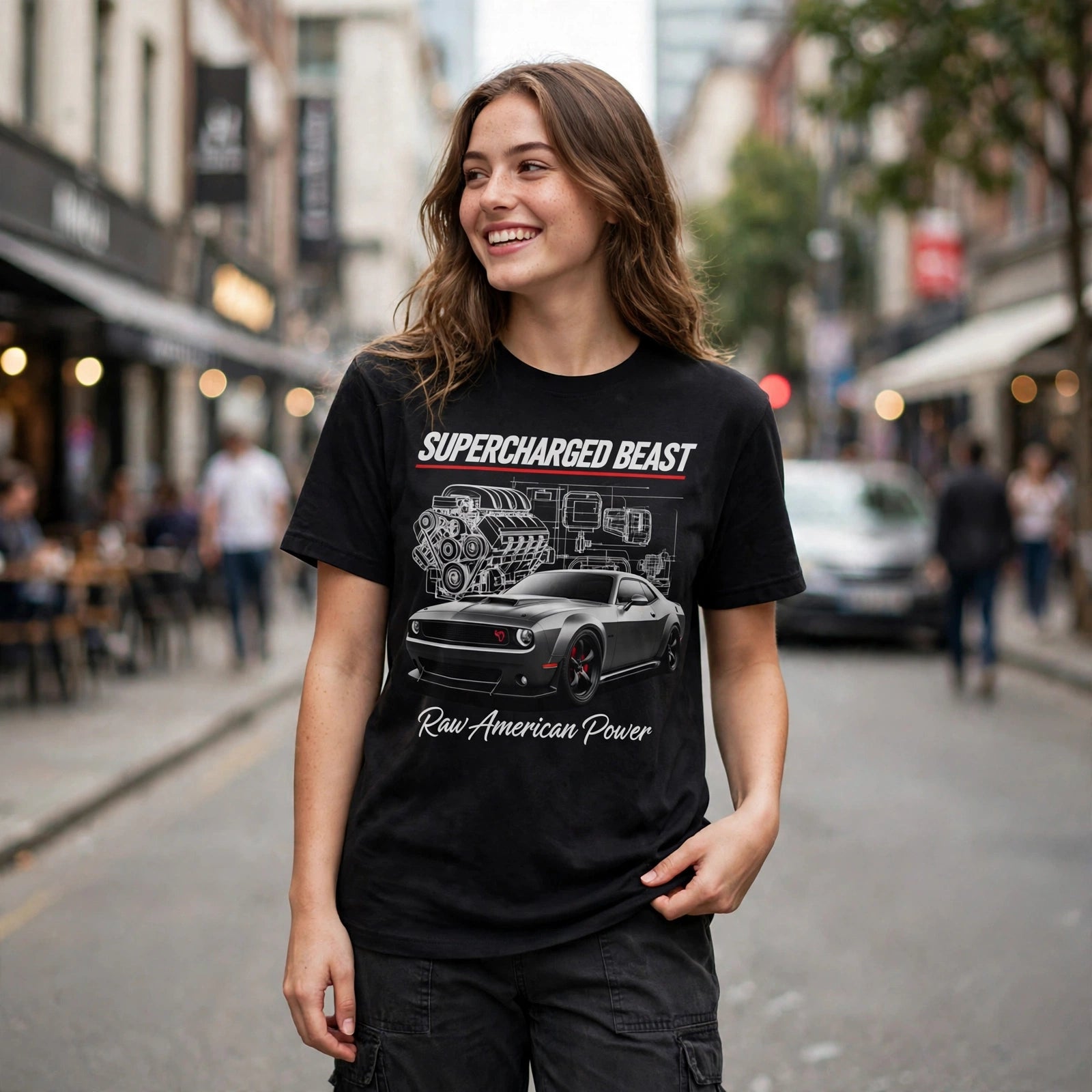 Supercharged Beast Car Enthusiast Graphic T-Shirt – XGuidance – photo 2