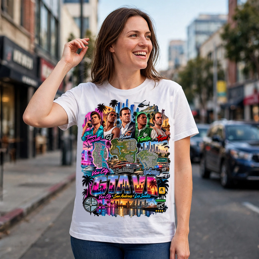 GTA VI Vice City Edition 20 Graphic T-Shirt – XGuidance – photo 2