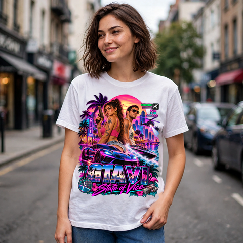 GTA VI Vice City Edition 10 Graphic T-Shirt – XGuidance – photo 2