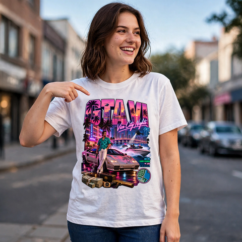 GTA VI Vice City Edition 16 Graphic T-Shirt – XGuidance – photo 2