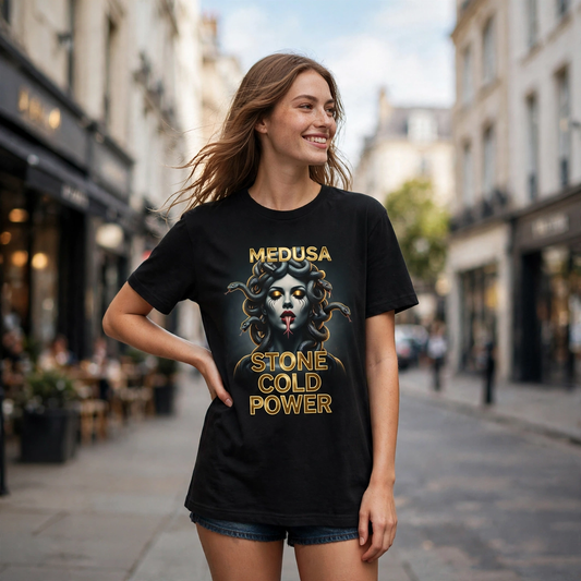 Medusa Stone Cold Power Greek Mythology Graphic T-Shirt – XGuidance – photo 2
