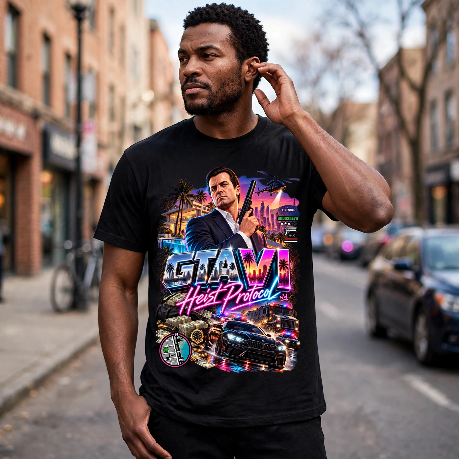 GTA VI Vice City Edition 25 Graphic T-Shirt – XGuidance – photo 2