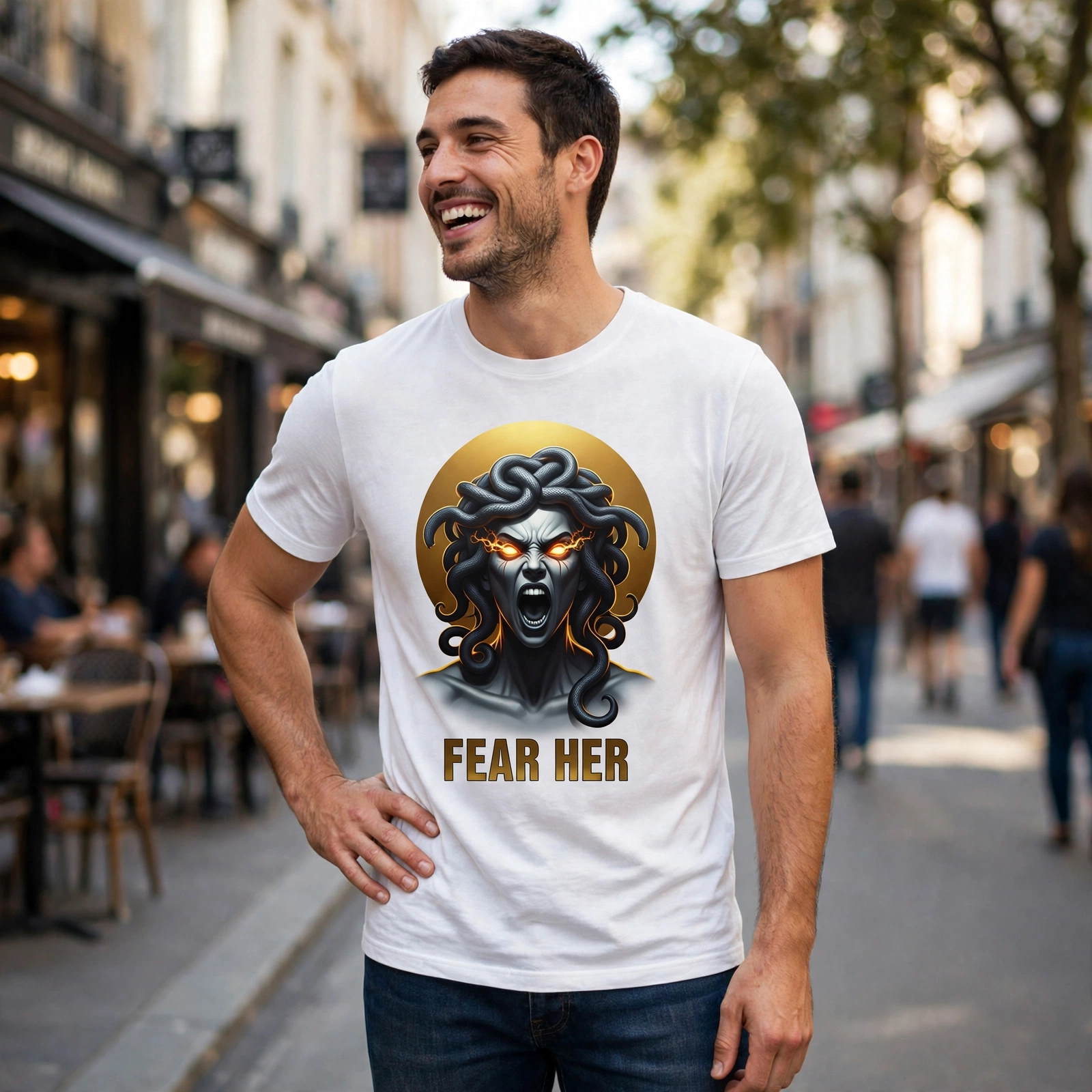 Fear Her Greek Mythology Graphic T-Shirt – XGuidance – photo 2