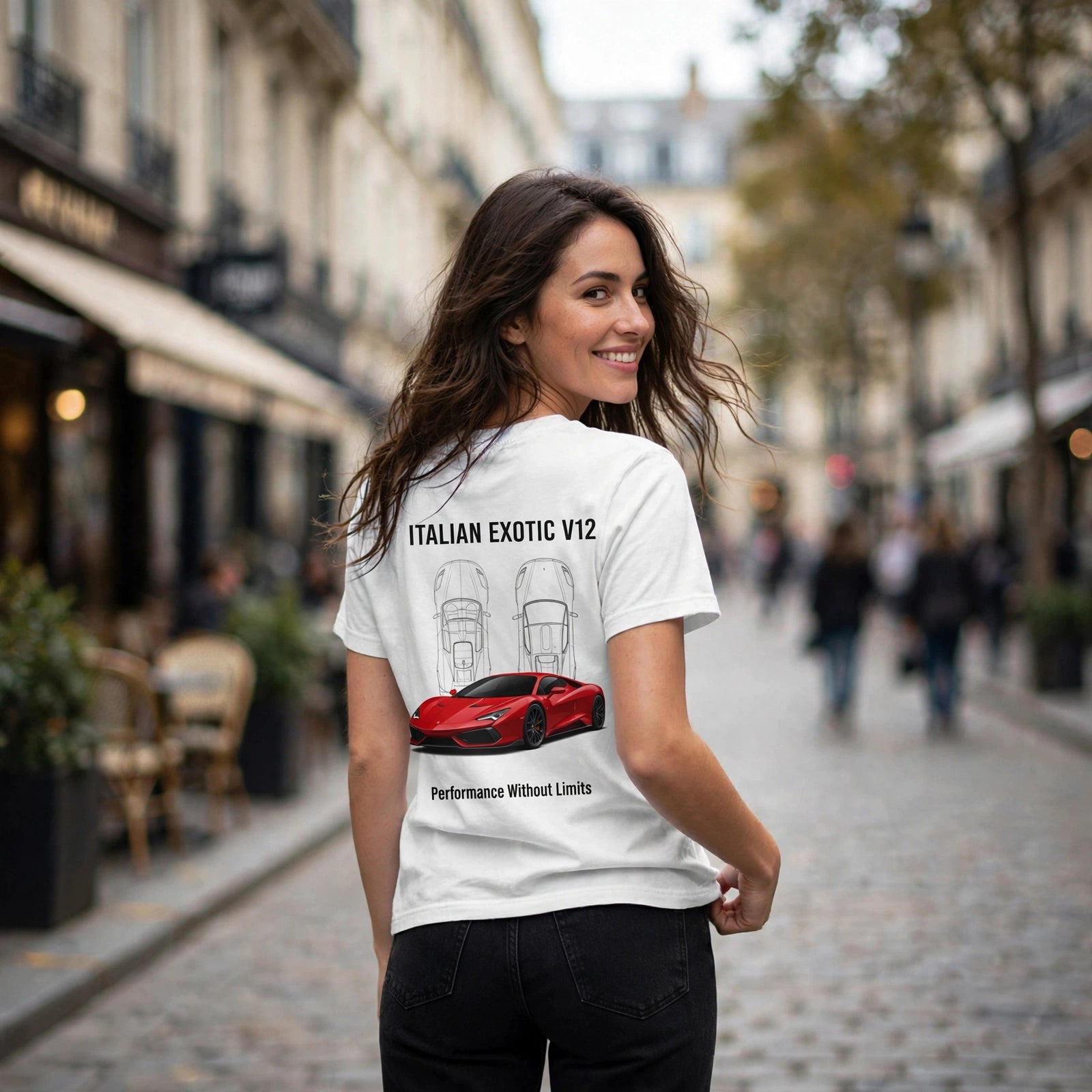 Italian Exotic V12 Car Enthusiast Graphic T-Shirt – XGuidance – photo 2