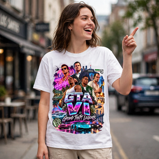 GTA VI Vice City Edition 18 Graphic T-Shirt – XGuidance – photo 2