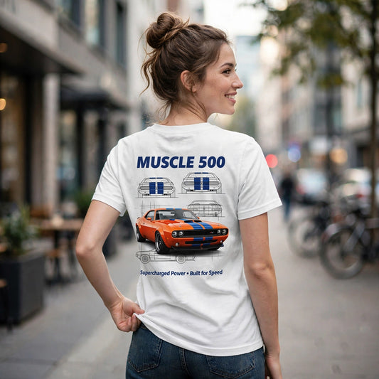 Muscle 500 Car Enthusiast Graphic T-Shirt – XGuidance – photo 2