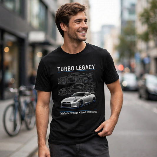 Turbo Legacy Car Enthusiast Graphic T-Shirt – XGuidance – photo 2