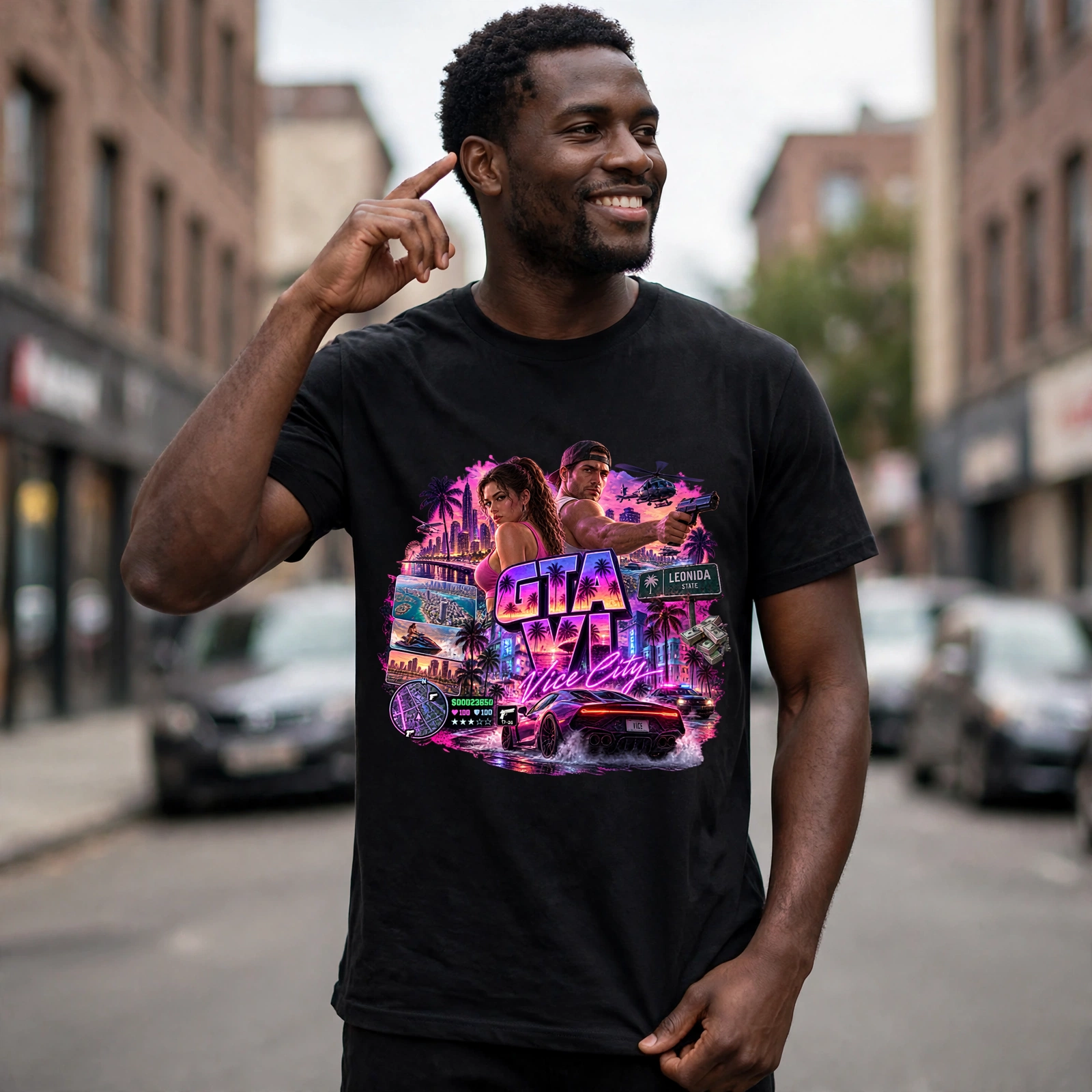 GTA VI Vice City Edition 31 Graphic T-Shirt – XGuidance – photo 2