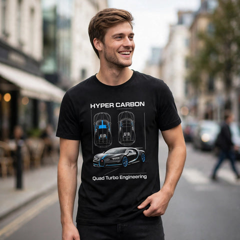Hyper Carbon Car Enthusiast Graphic T-Shirt – XGuidance – photo 2