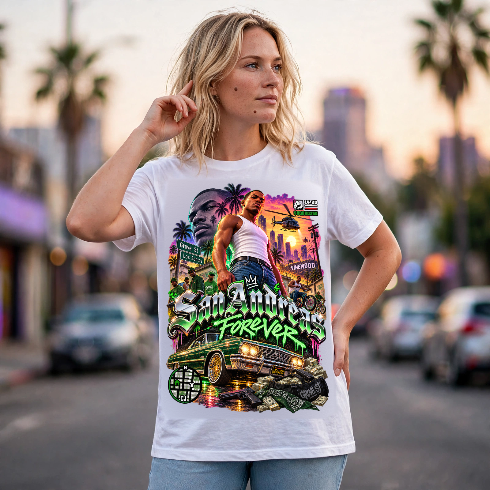 GTA VI San Andreas Forever Graphic T-Shirt – XGuidance – photo 2
