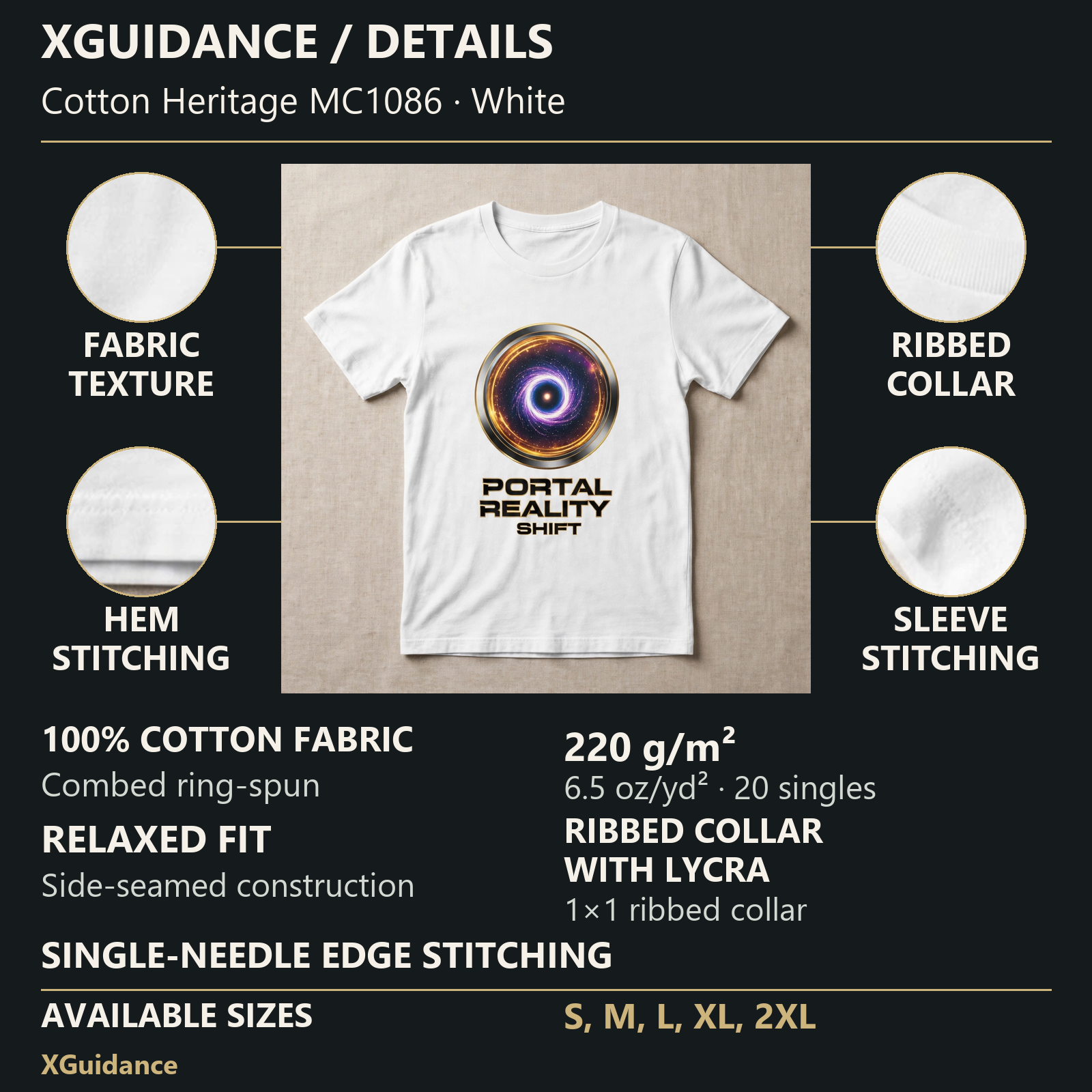 Portal Reality Shift Spiritual Awakening Graphic T-Shirt – XGuidance – product details and sizing