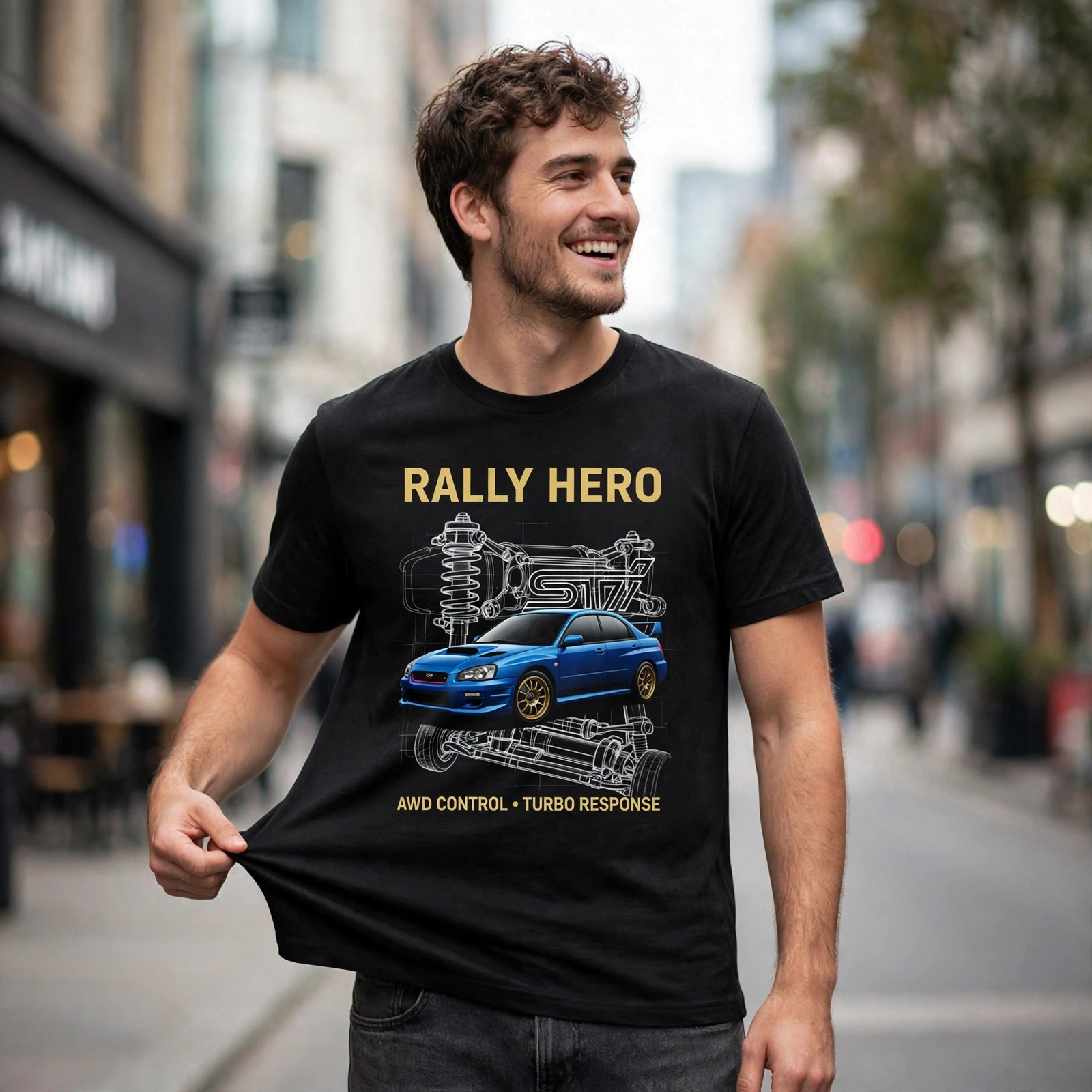 Rally Hero Car Enthusiast Graphic T-Shirt – XGuidance – photo 2