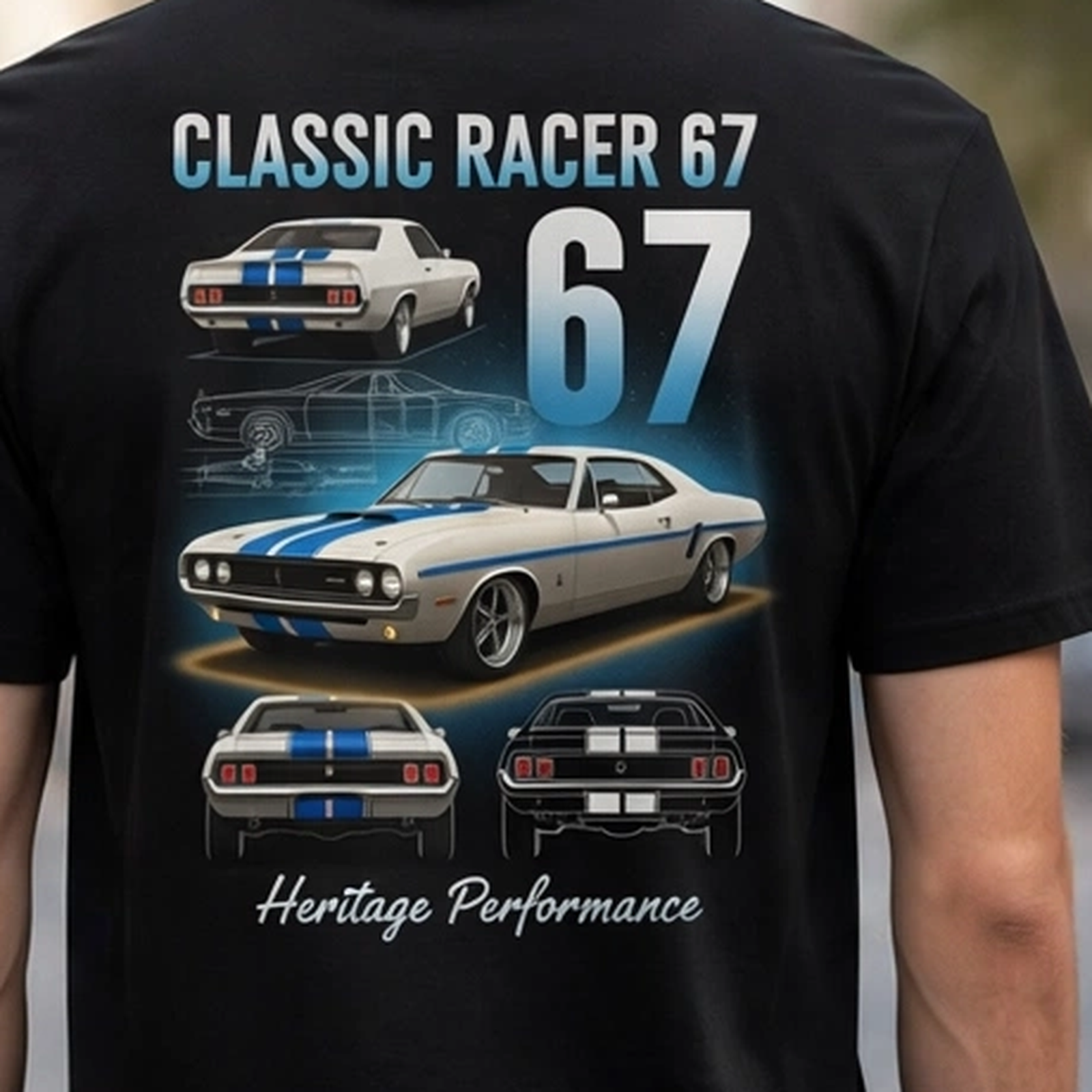 Classic Racer '67 Car Enthusiast Graphic T-Shirt – XGuidance – photo 3